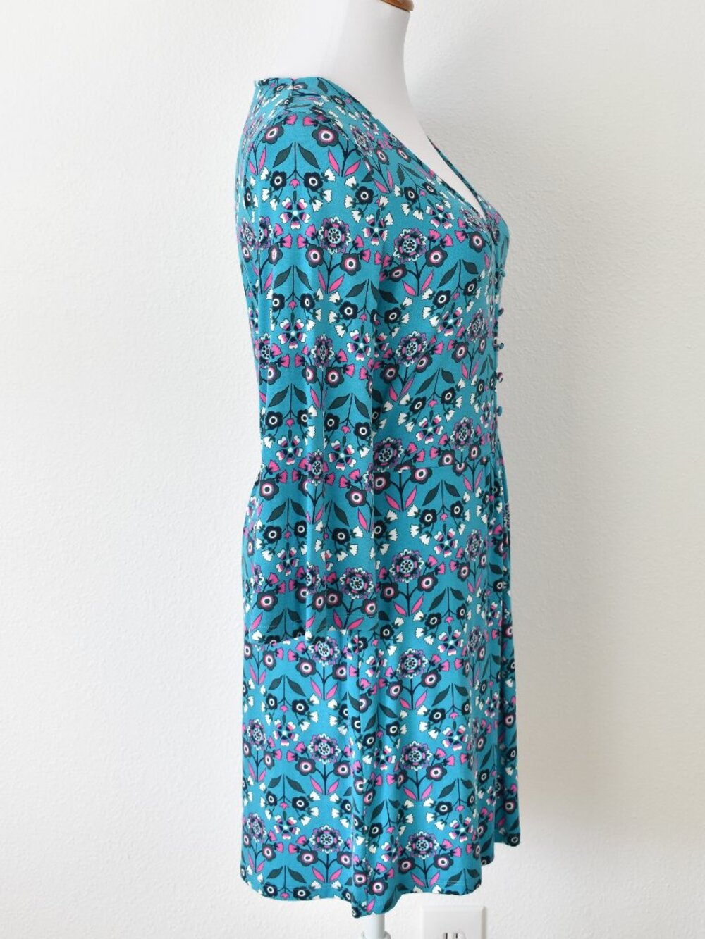 Boden Scarlett Jersey Tunic Blue Floral - 6 - Picture 5 of 10